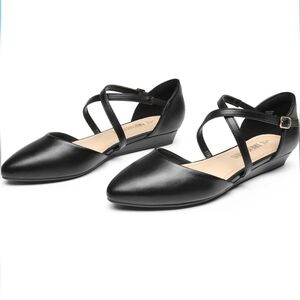 NIB | Dream Pairs Black Pointed Toe Strappy Sandals | Size 10